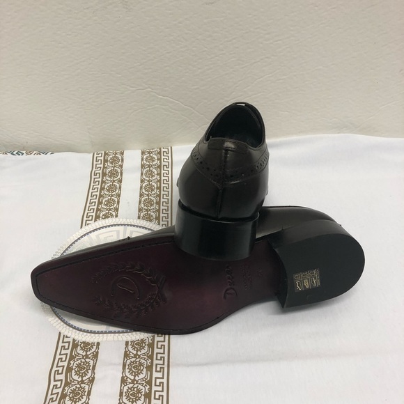 Duca shoes brown oxford captoe Italian leather - Picture 4 of 4